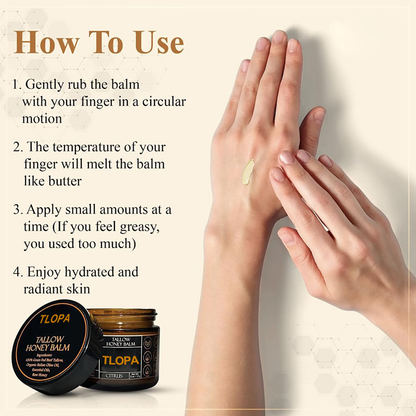 Orange Flavoured Organic Tallow Moisturising Honey Balm