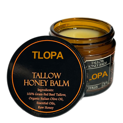 Orange Flavoured Organic Tallow Moisturising Honey Balm